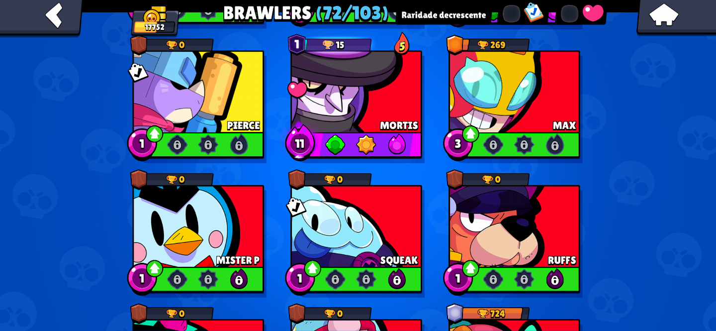 CONTA BRAWL STARS COM MUITOS BRAWLERS, SKINS, GEMAS, MOEDAS E BLINGS