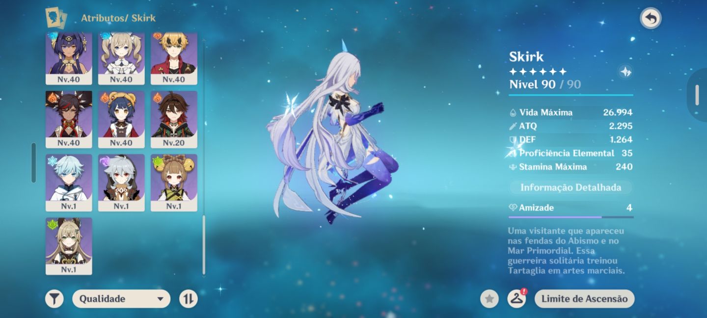 SKIRK LV.90 + ARLECCHINO LV.90 | 11x 5 | RAIDEN CHASCA LAUMA COLUMBINA