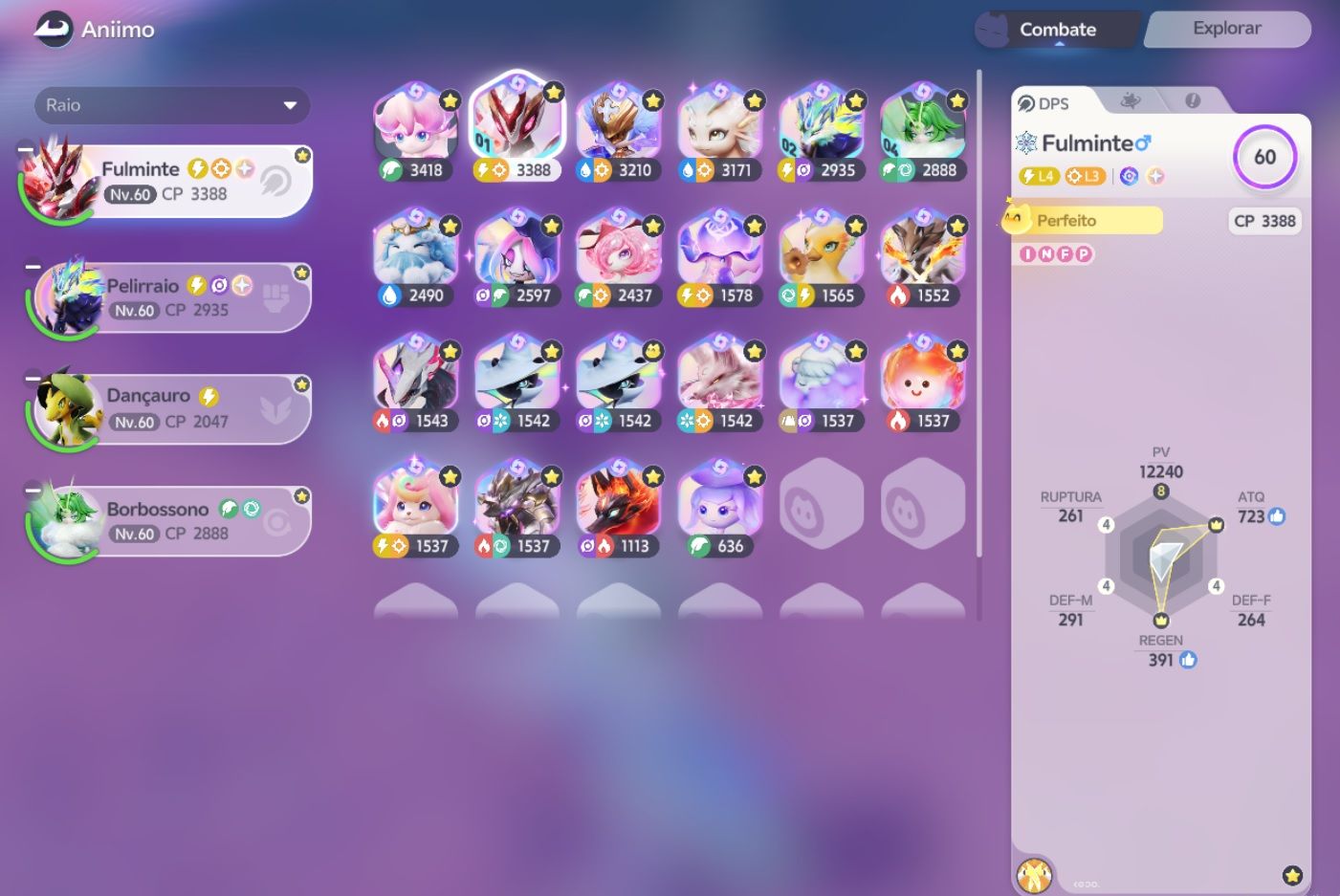 Conta Aniimo lvl 62 +20 Prismana