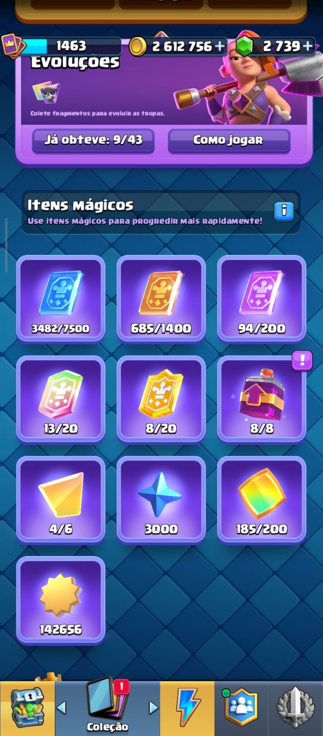 Conta de Brawl+Clash Royale