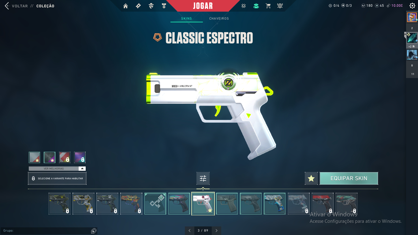 Conta VALORANT LV.200+ com diversas skins.