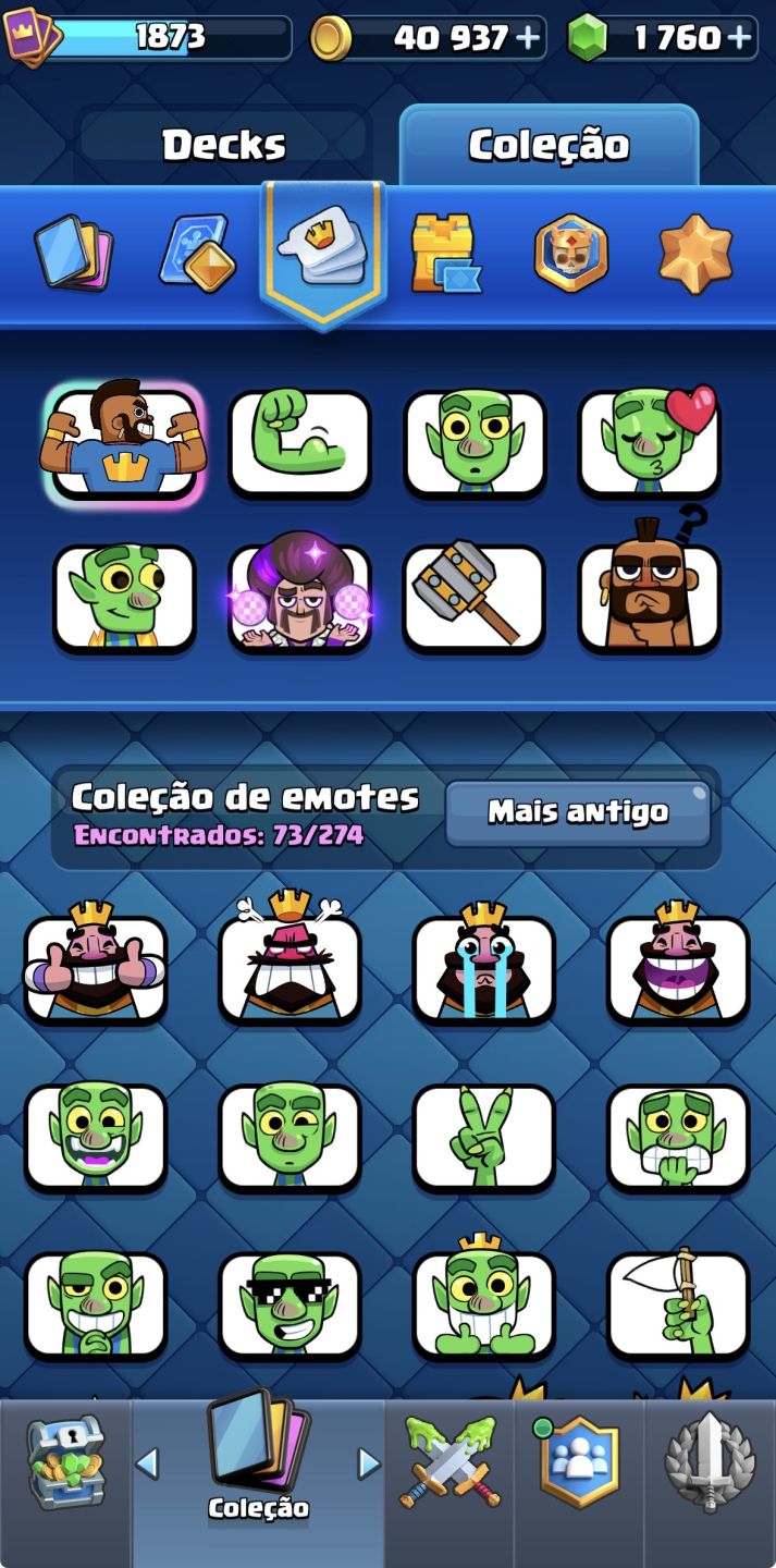 Conta Clash Royale 10 Anos 14k Trofeus (32 Cartas Nv 16, 23 Evos) + CoC 13 etc.