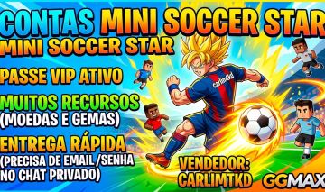 CONTAS MINI SOCCER STAR | PASSE VIP ATIVO + RECURSOS | ENTREGA RÁPIDA