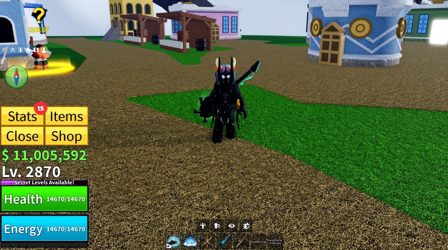 CONTA BLOX FRUITS LVL 2870 - GRAVITY PERMANENTE | 3 FRUTAS PERMANENTES e +