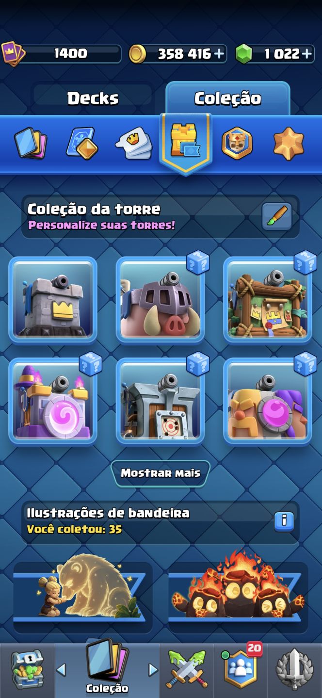 Conta com ótimo progresso e vários itens!