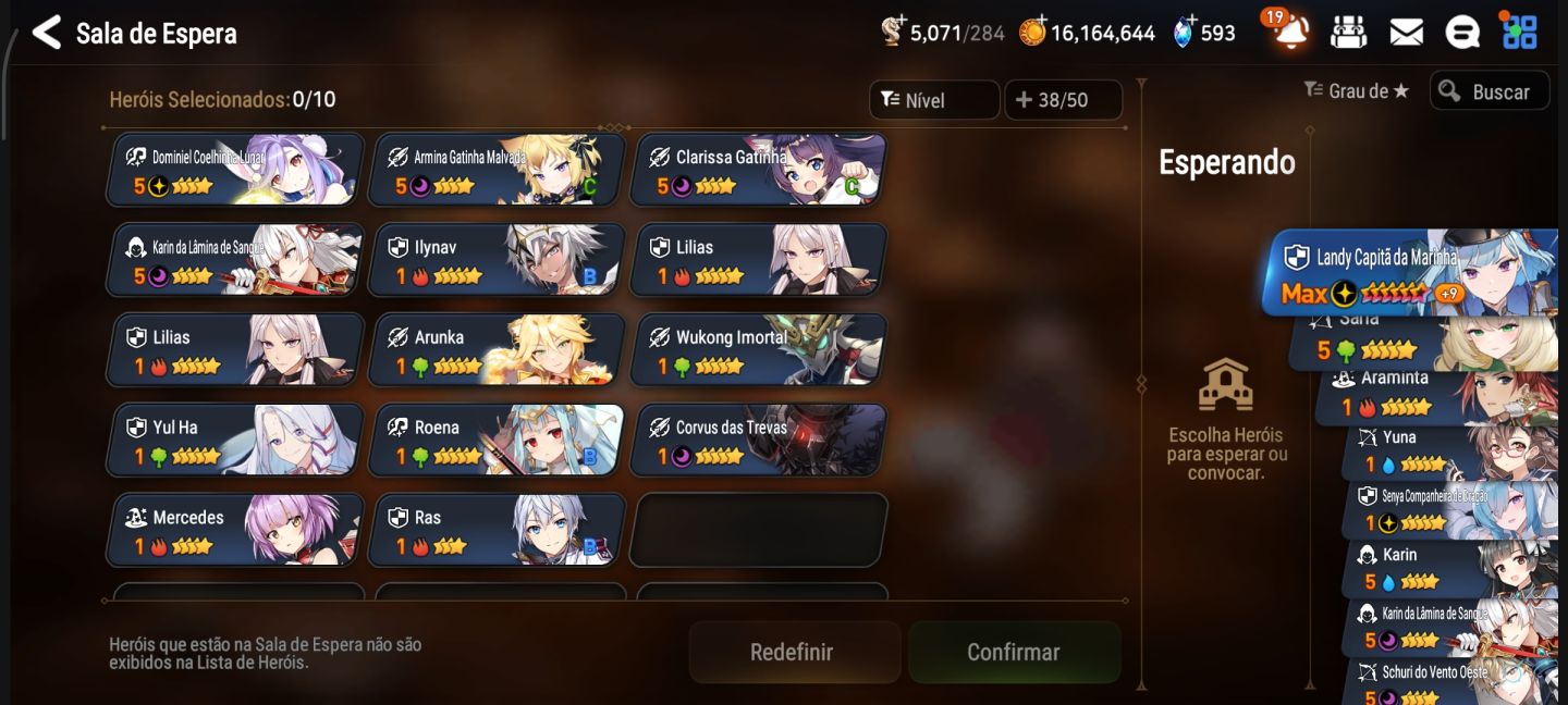 Epic seven conta top com muitos ML!