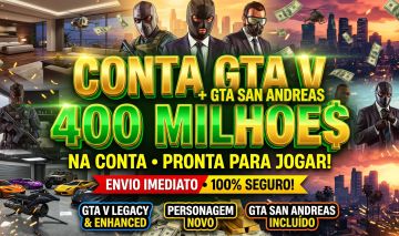 Conta GTA V Online (400M) + San Andreas | Full Acesso