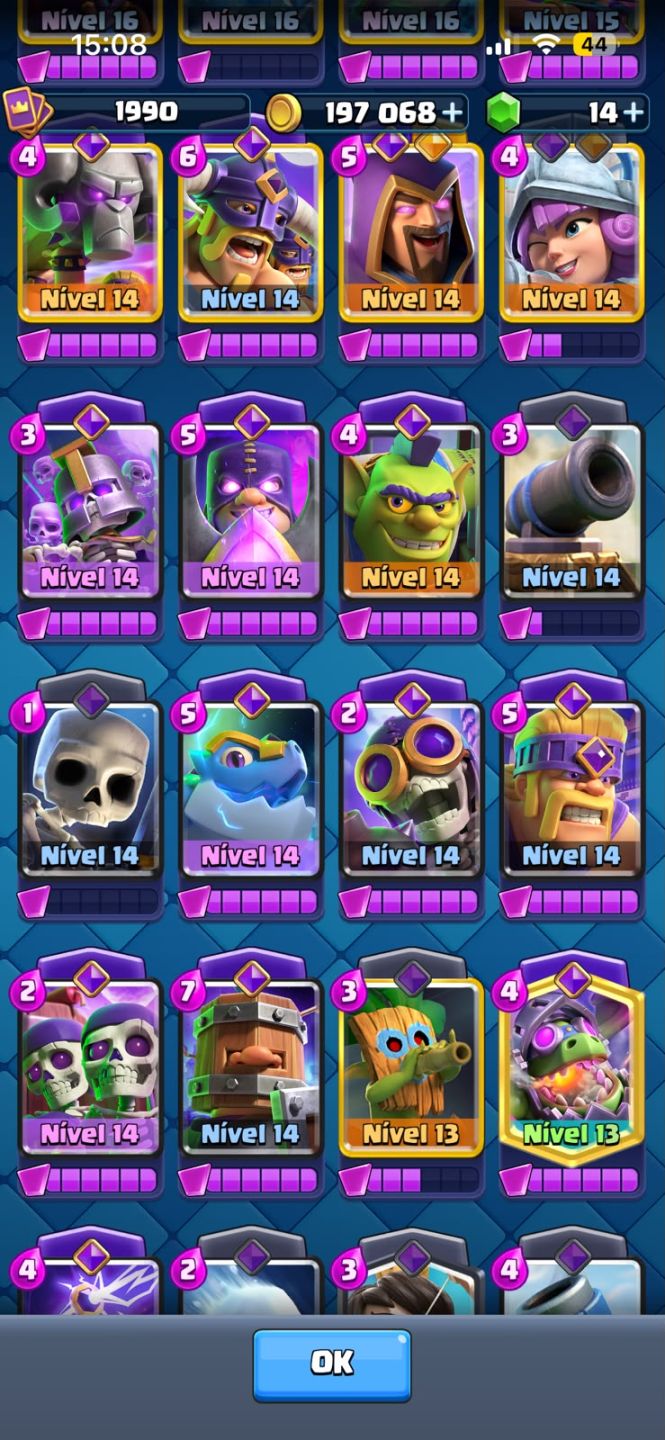 CONTA CLASH ROYALE 14.000 - END GAME