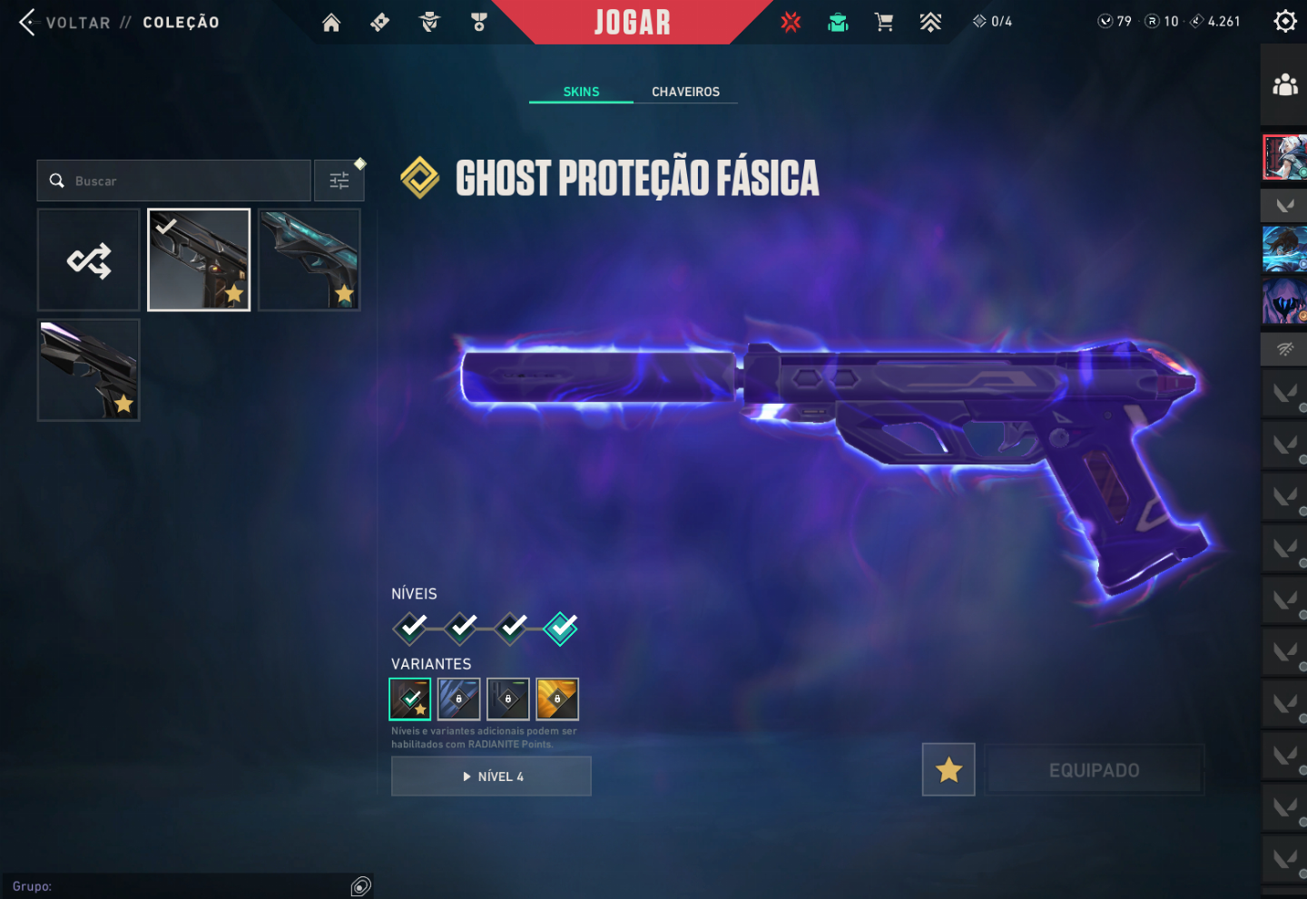 Conta de valorant ascendente com várias skins! Obs: Preço negociável