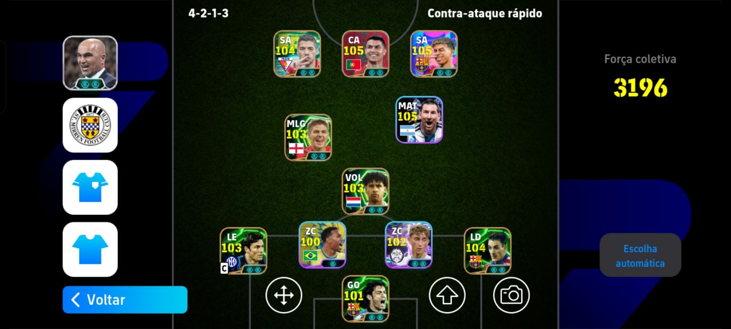 Conta efootboll com 3198 de força