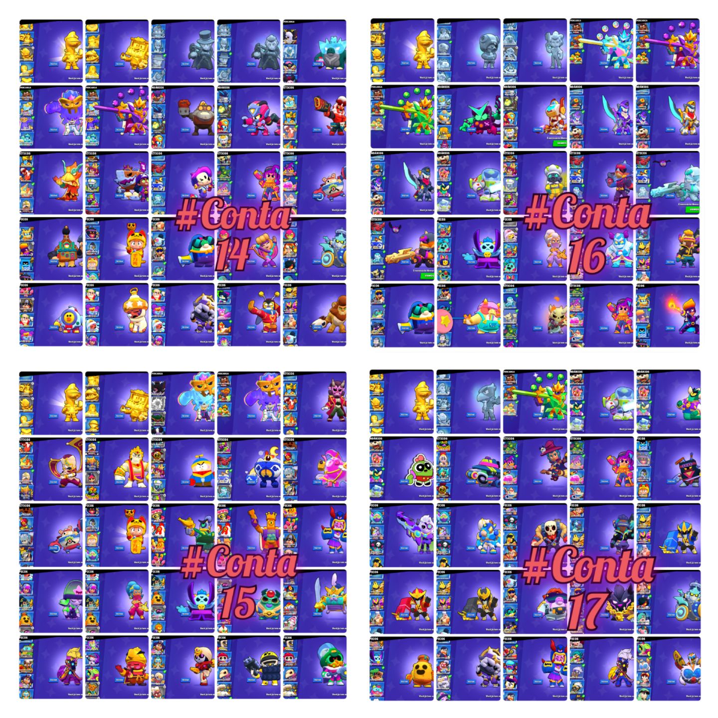 CONTAS BRAWL STARS, MELHOR PREÇO AQUI! ENTREGA AUTOMÁTICA!