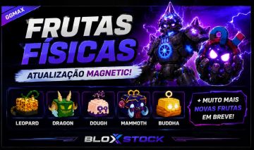 [ATUALIZAÇÃO] Frutas Físicas Blox Fruits [Magnetic, Dragon, Kitsune, Leopard]