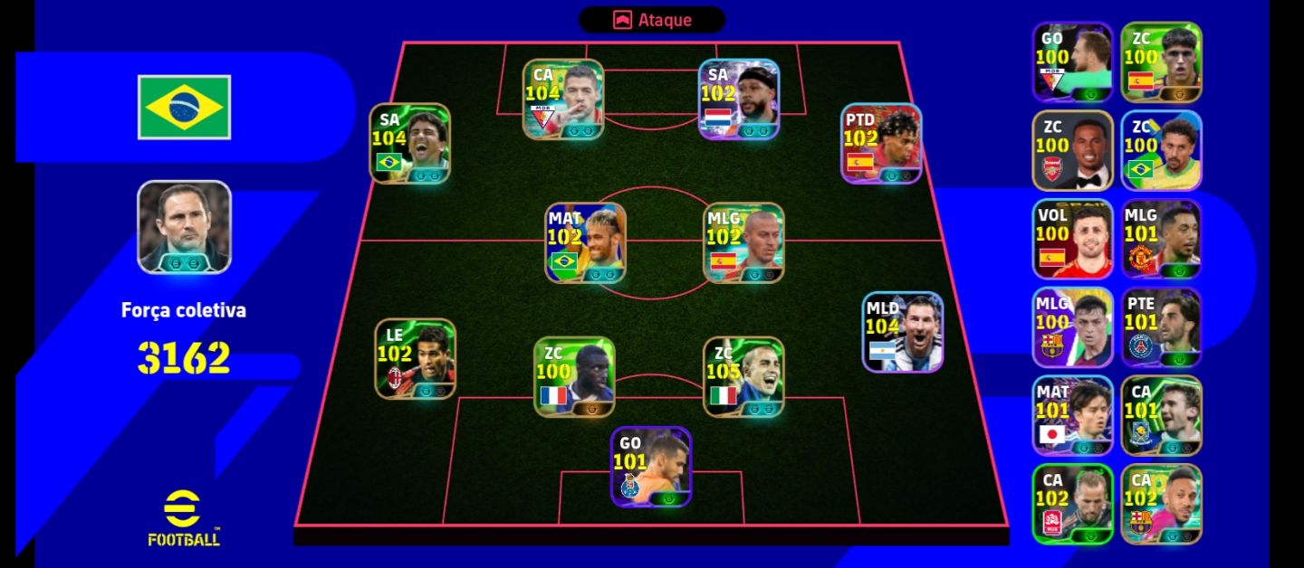 CONTA EFOOTBALL 2026 - FORÇA 3162 VÁRIAS CARTAS 104/105 META | ÓTIMA CONTA