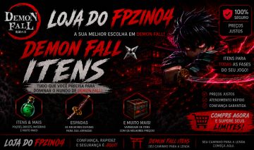 [MENOR PREÇO DO SITE] ITENS DEMON FALL | ENTREGA RÁPIDA!!! APOIEM OS NOVOS!!!
