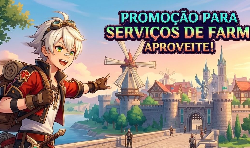 Promoção de Farm no genshin impact, serviços diversos
