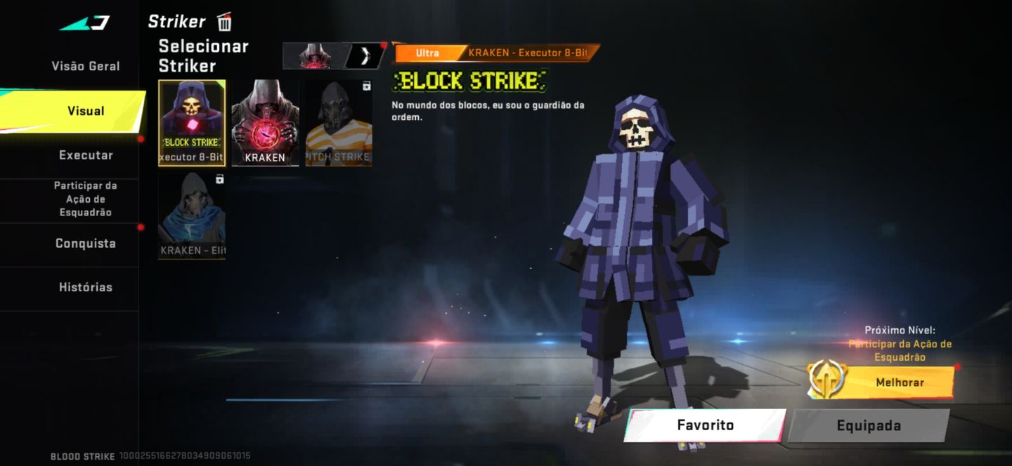Blood strick, conta com zero eterno e faca Katar Selachian