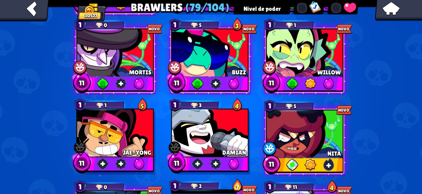 Conta Brawl Stars prestígio 28 31k troféus