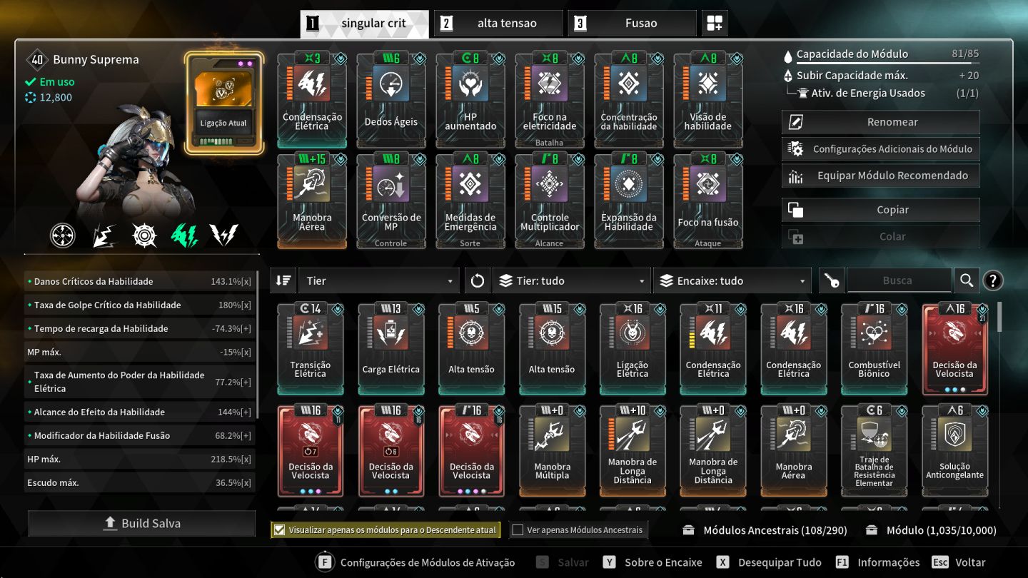 CONTA ENDGAME THE FIRST DESCENDANT | RANK 28 - 13 DESCENDANT FULL BUILD