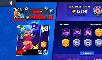 CONTA DE BRAWL STARS 15.7K DE TROFEUS |80 BRAWLERS | 4 SKIN DE HIPER