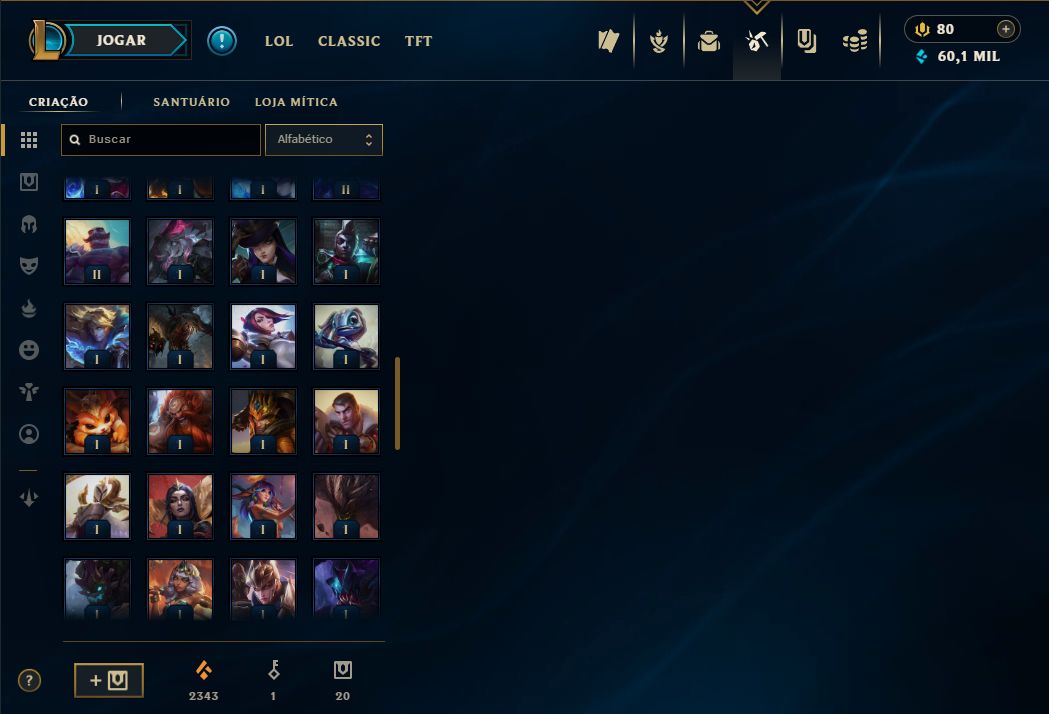 Conta LOL mmr mestre (caiu pra d1 por inatividade) lvl 429, 227 skins