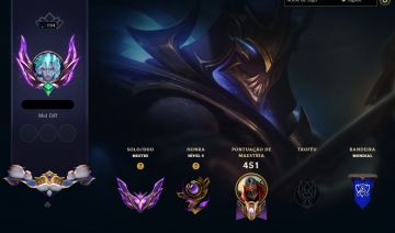 Conta Mestre LOL 63% de WR 93 PDL com skins raras