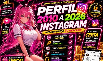 Contas Instagram 2014 a 2026 Alta Autoridade