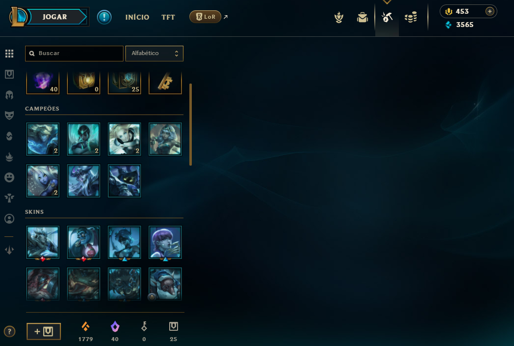 Conta lol - elise janna morgana vitoriosa e outras