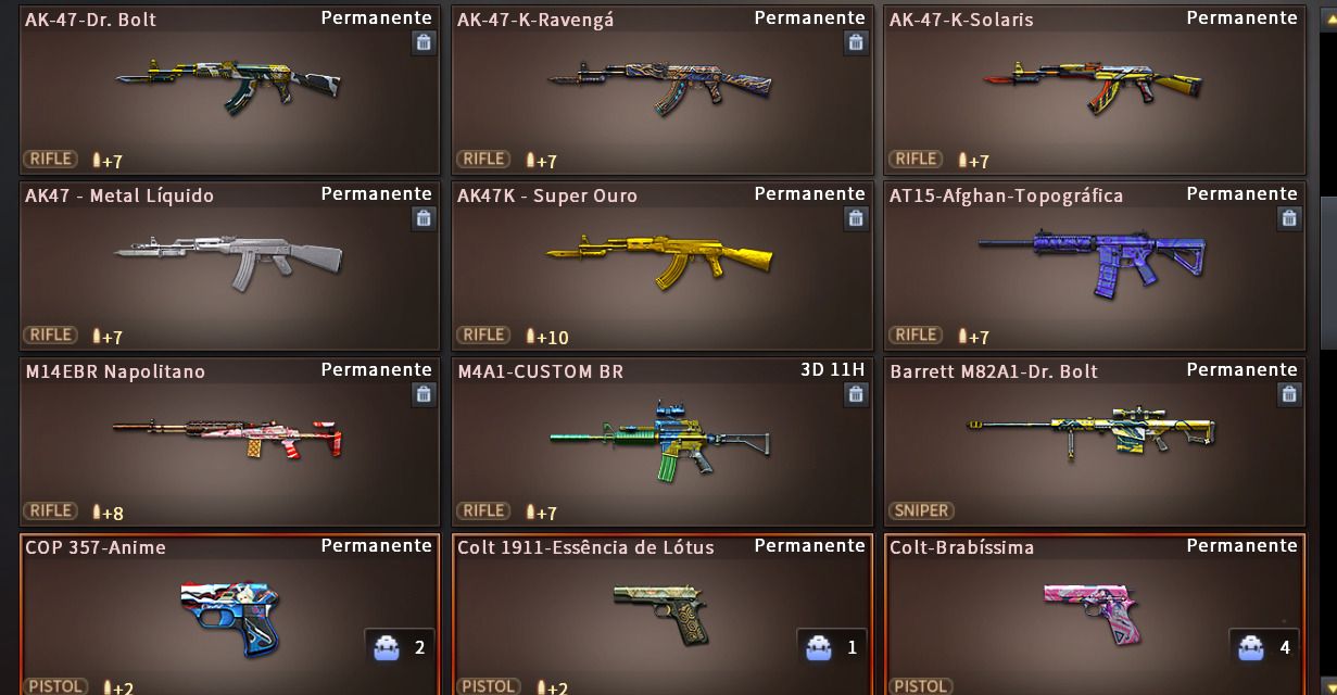 CONTA DE CROSSFIRE ,RANEKD IMORTAL E MZ BUFF 4 QUASE 5 ROXANA E M4 VIP