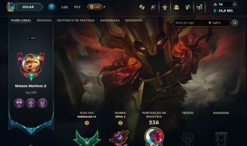 LEAGUE OF LEGENDS CONTA COM SKIN DO MORDEKAISER SAHN-UZAL + CONTA VALORANT