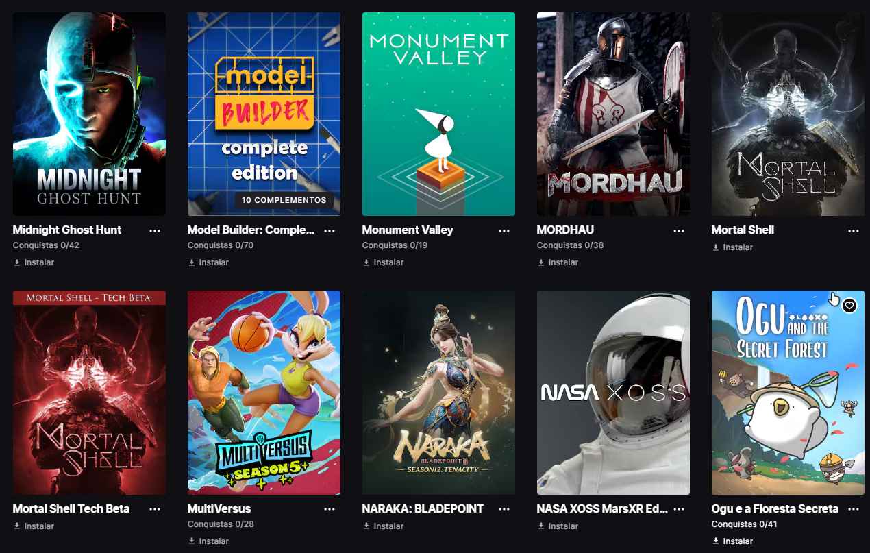 SUPER CONTA EPIC GAMES JOGOS TOP + PREÇO IMBATÍVEL!