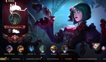 Conta main jungle com mais de 250 skin