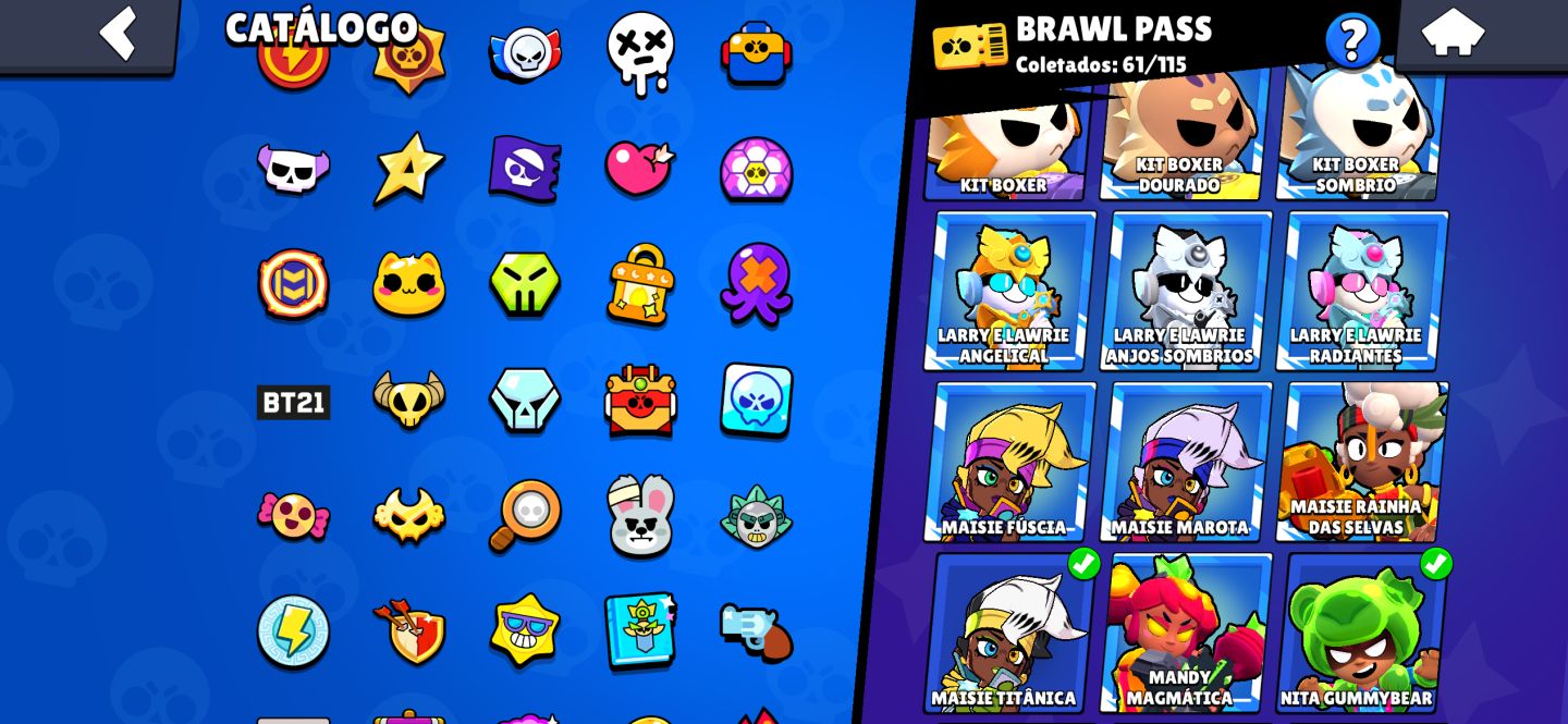CONTA BRAWL STARS BARATA 47K DE TROFÉUS 105/106