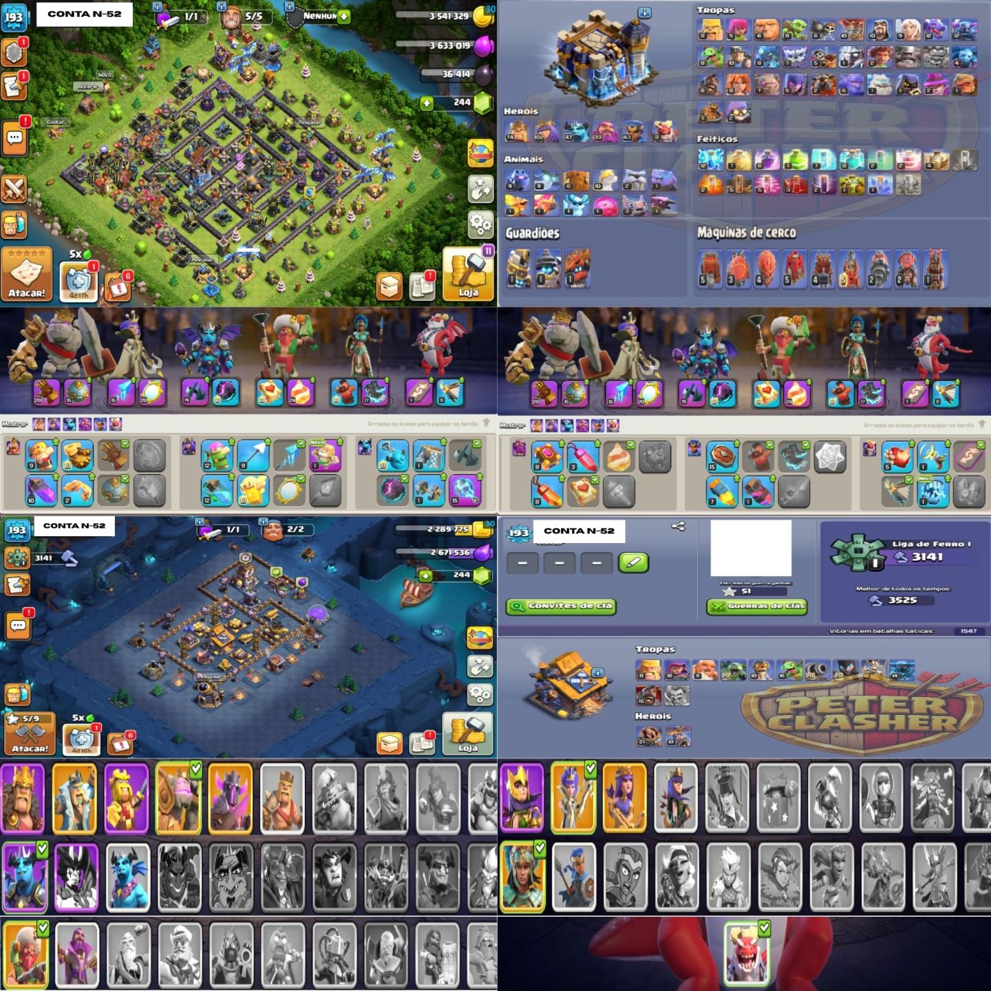 CONTAS CLASH OF CLANS CV12 AO CV18 | 5% OFF | COMPRA SEGURA + ENTREGA RÁPIDA