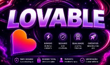 Conta Lovable.dev COM 15/25 Créditos - Entrega Rápida, Acesso Seguro e Suporte