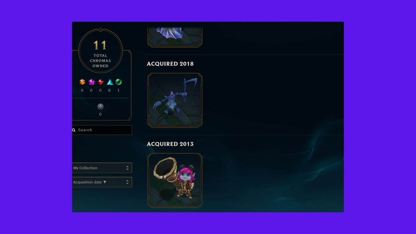 CONTA 2012 100% SEGURA UNICO DONO 72 SKINS 67% MMR