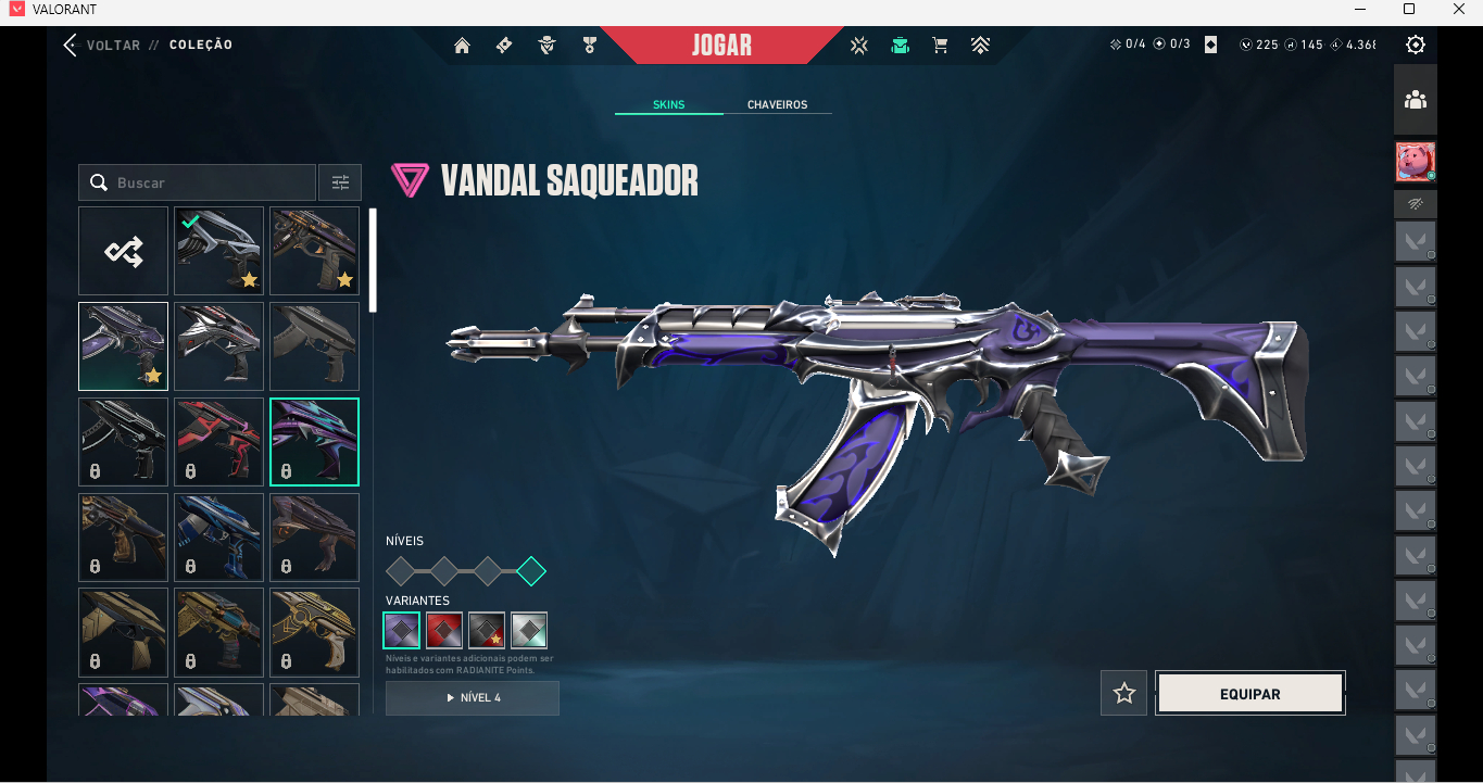 Conta Valorant, FULL ACESSO(PREÇO NEGÓCIAVEL)