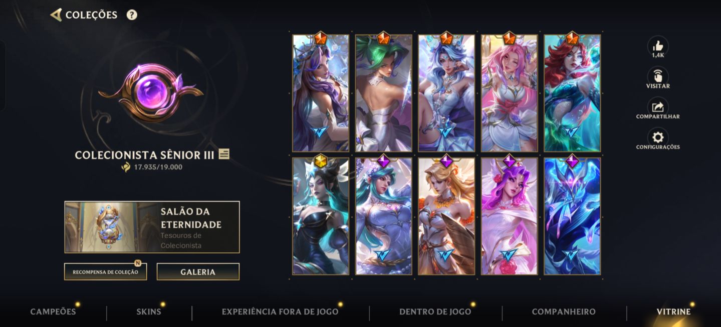 Conta a valor de desapego