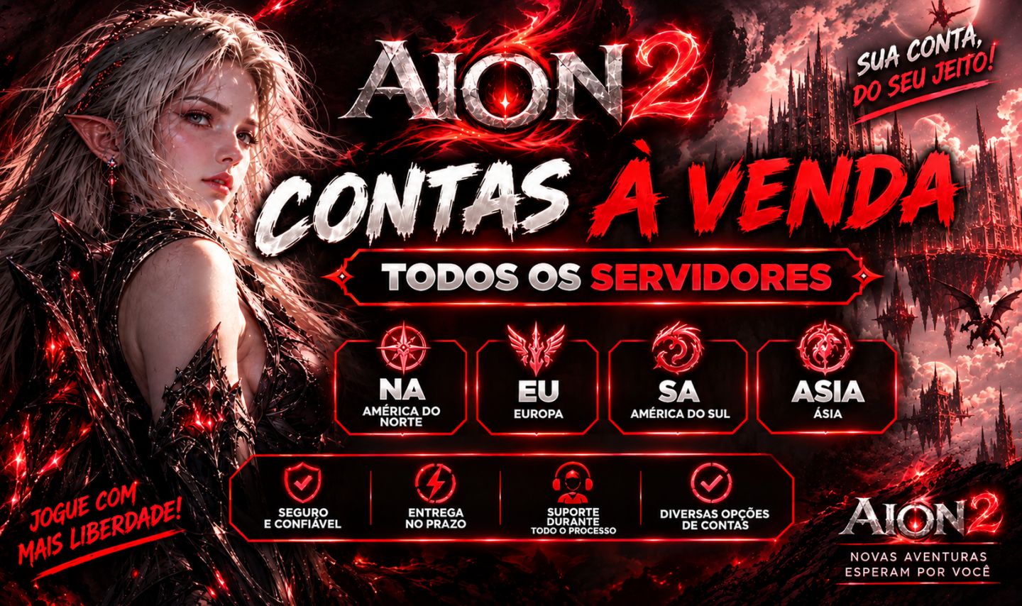 AION 2 - CONTAS LEVEL 45 - COMPRE SUA ALT