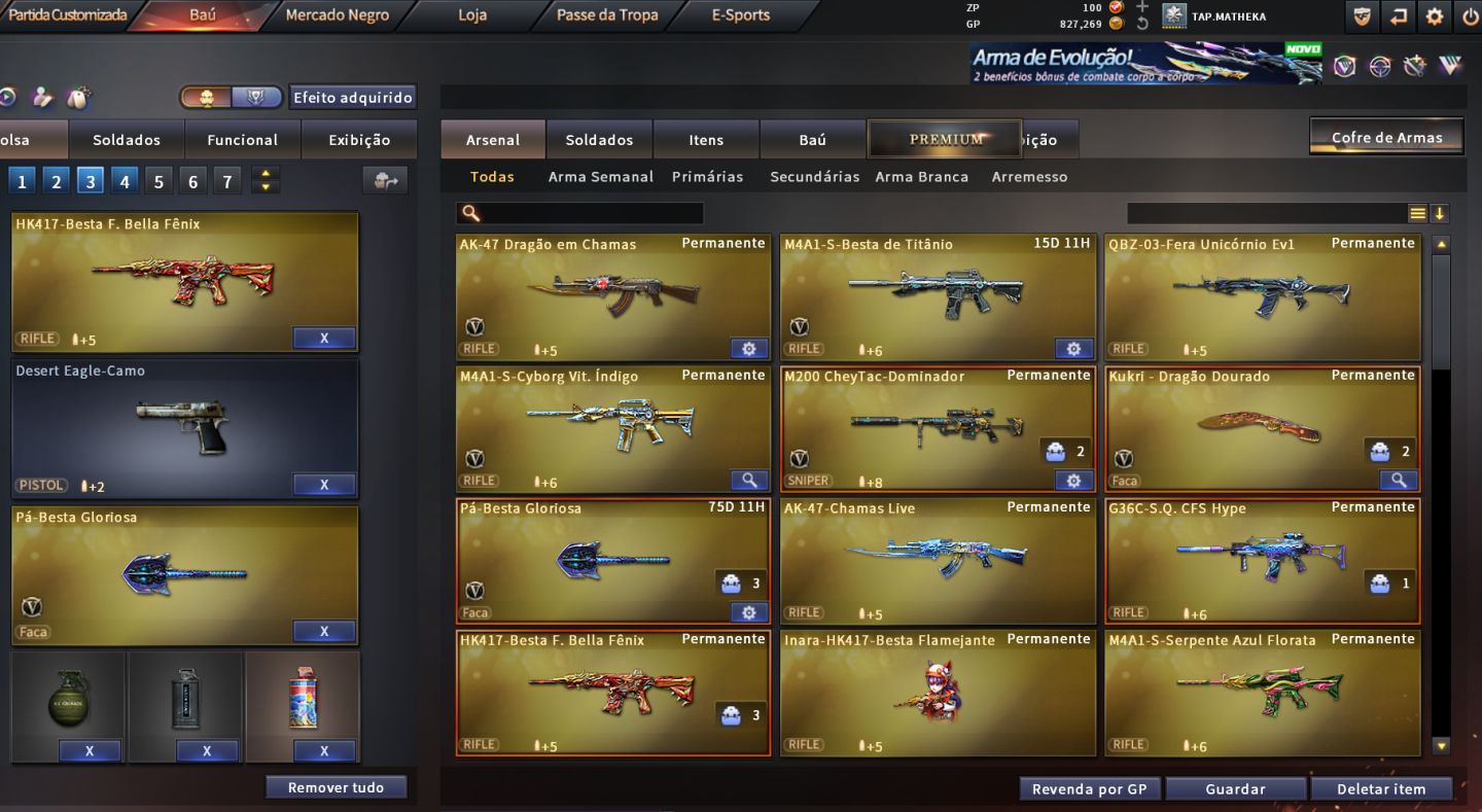 CONTA CROSSFIRE 4VIP RANK MESTRE.