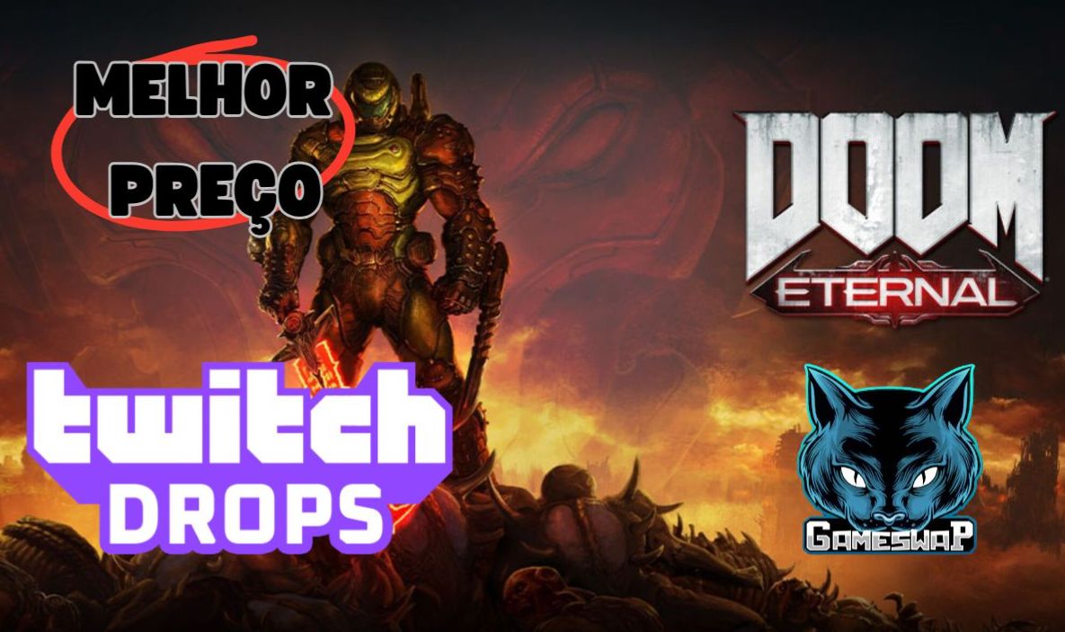 Doom Twitch Drops [melhor preçoo / entrega rápida] - CODE DOOM - skin + shield
