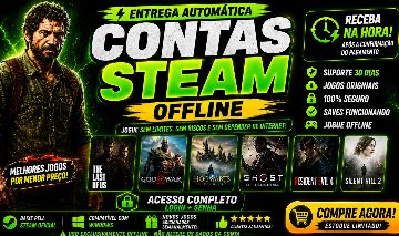 Contas offline steam(ENTREGA AUTOMATICA)
