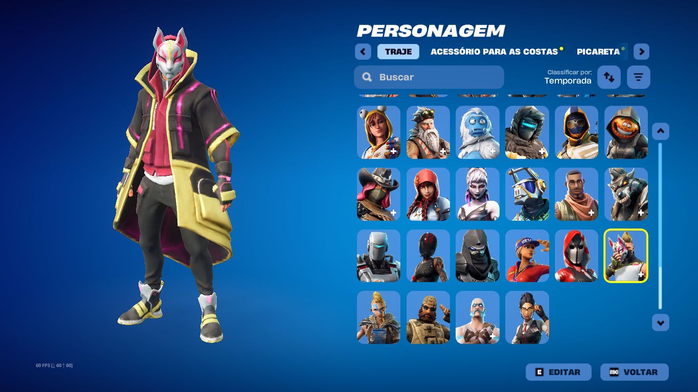 CONTA COM 118 SKINS, SKINS DO PASSE COMPLETO TEMPORADA 5, 6, 7, 8 etc...