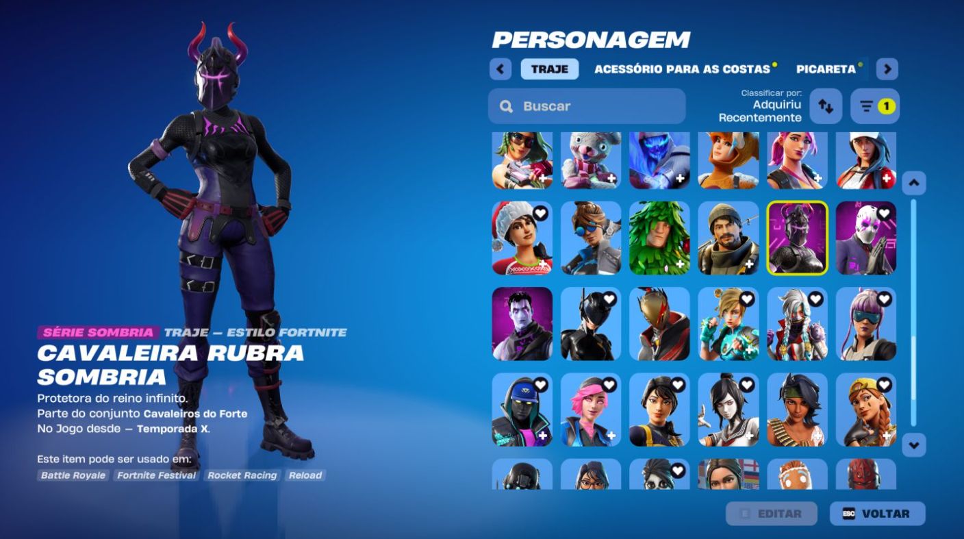 CONTA FORTNITE COM +R$2.000 GASTOS | TRAVIS SCOTT + MINTY + LEVIATA