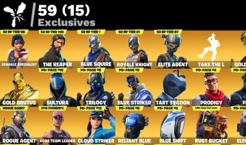 Conta Fortnite Super Rara S 2 Passe sem Cavaleiro Negro S2 S3 S4 S5 S6 S7 S8 Etc