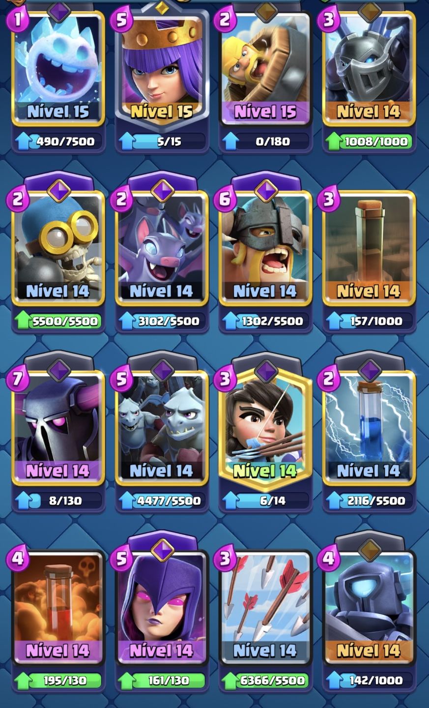 Conta Clash Royale Conta antiga mais 10 anos, varias skins e cartas