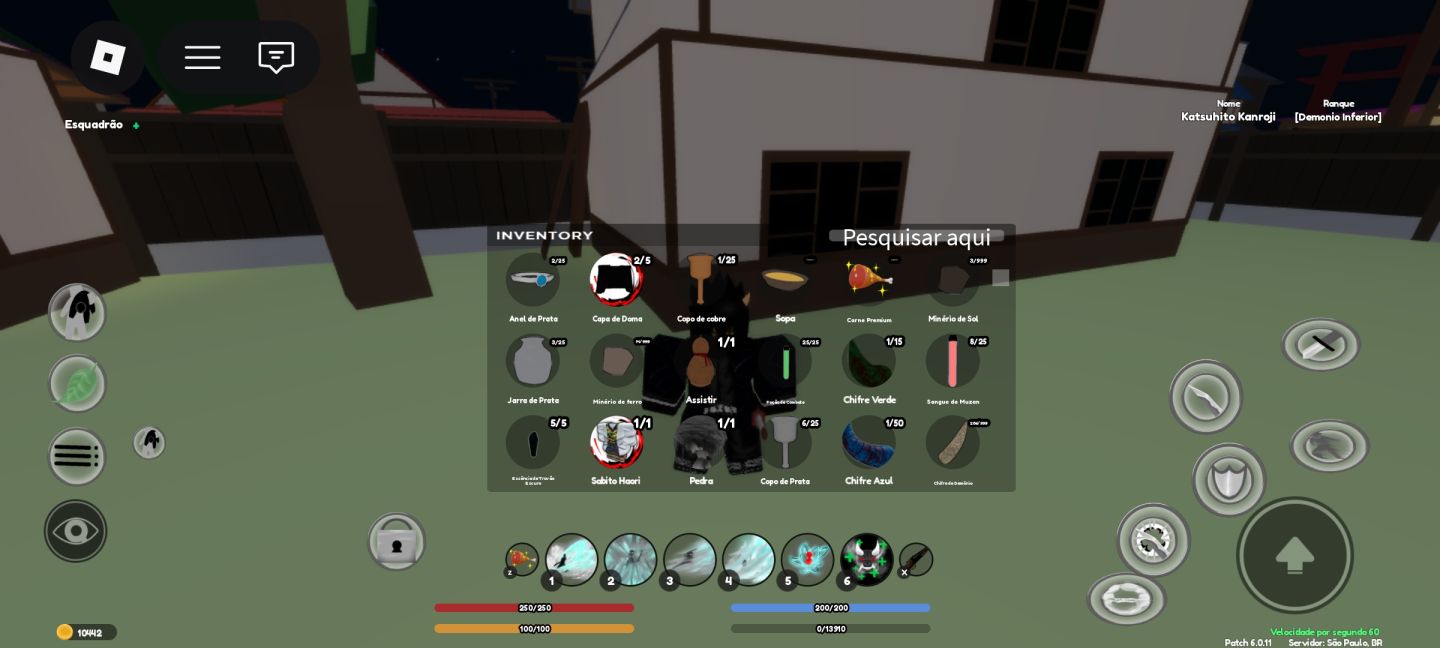 CONTA ROBLOX DEMON FALL + DRAGON BALL RAGE