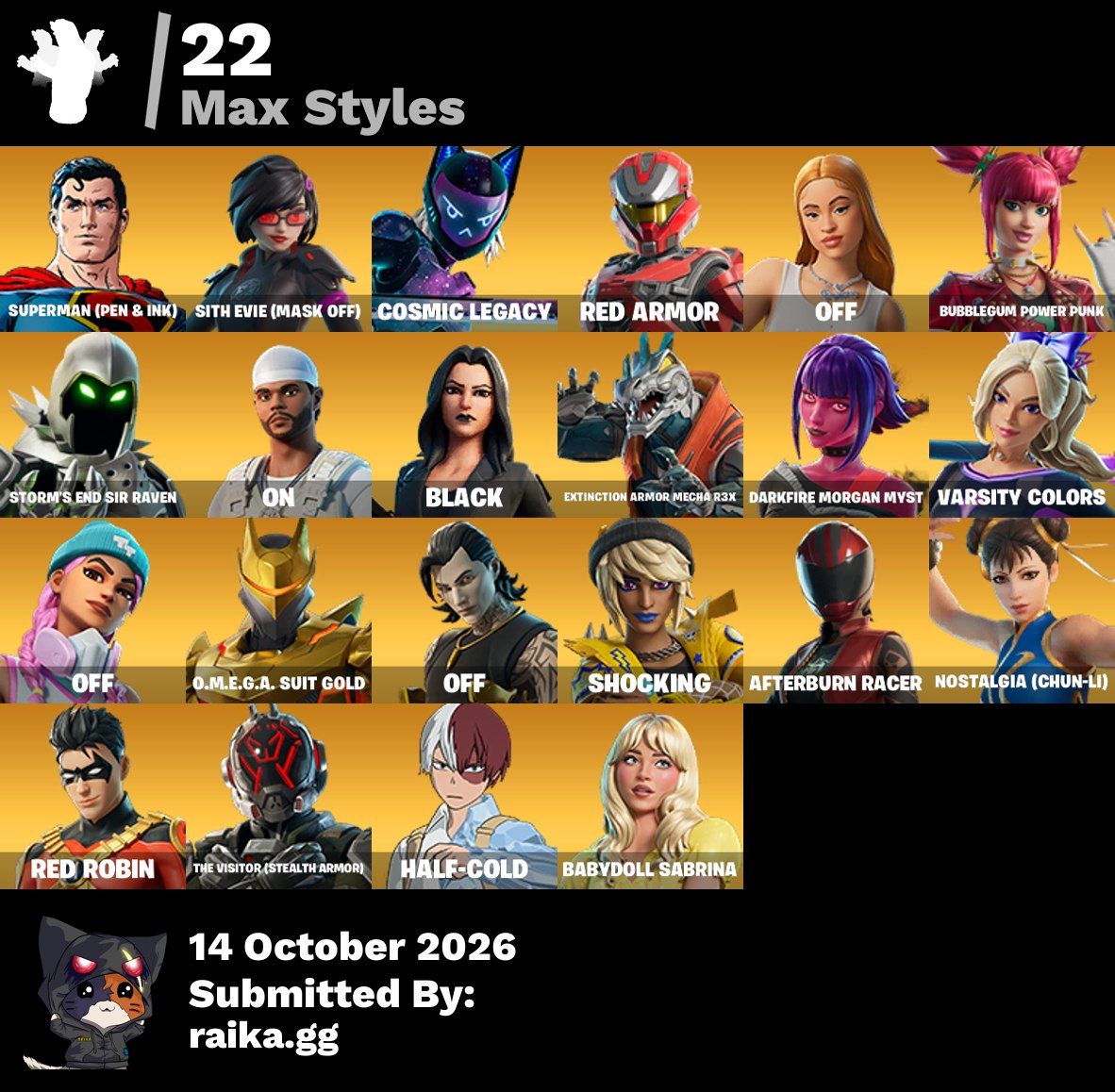 [PC] 57 skins | Captain Phasma | Apprentice Evie | Scarlet Witch | Chun-Li | UNS