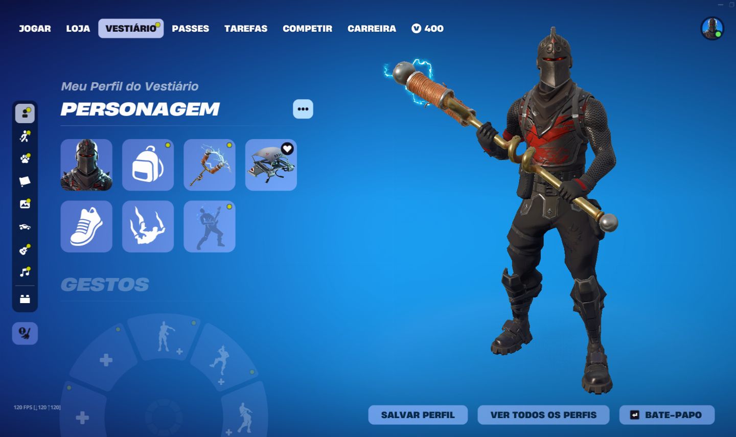 CONTA RARA OG FORTNITE | SEASON 2 FULL CAVALEIRO NEGRO | 171 SKINS | FULL ACESSO