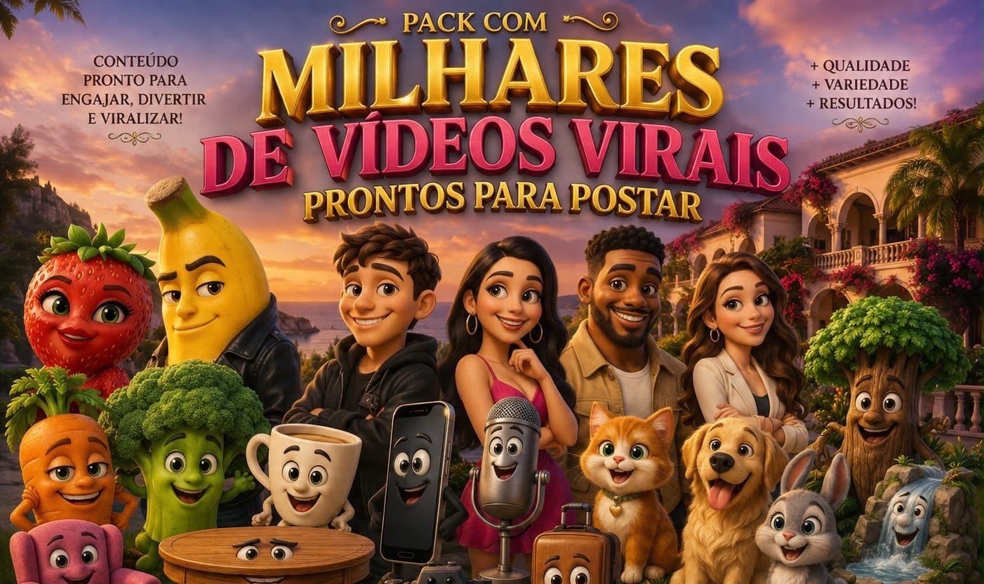PACK COMPLETO DE VÍDEOS VIRAIS