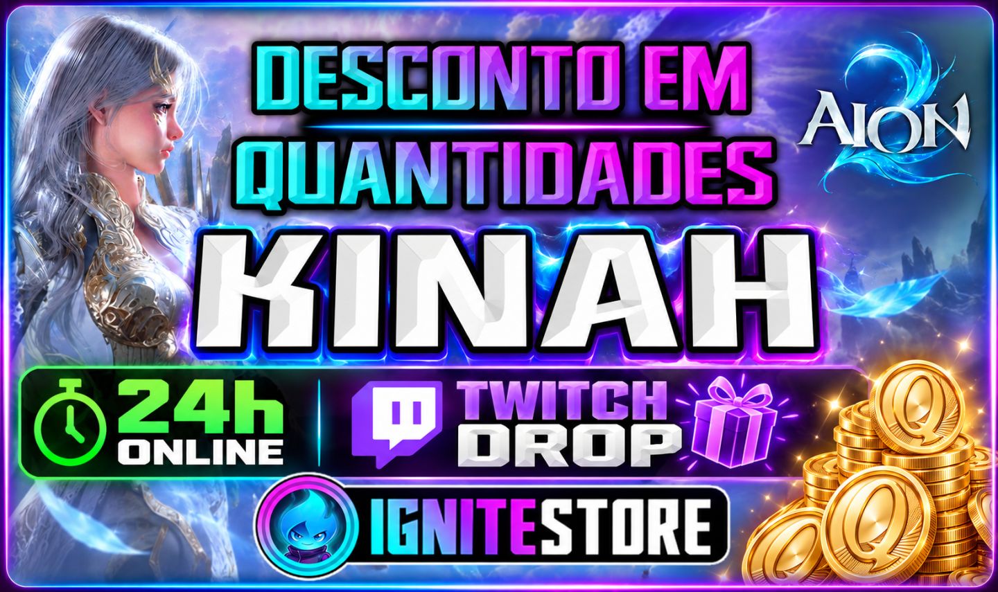AION 2 - KINAH E TWITCH DROP - TODOS SERVIDORES - AION2(DESCONTO EM QUANTIDADES)